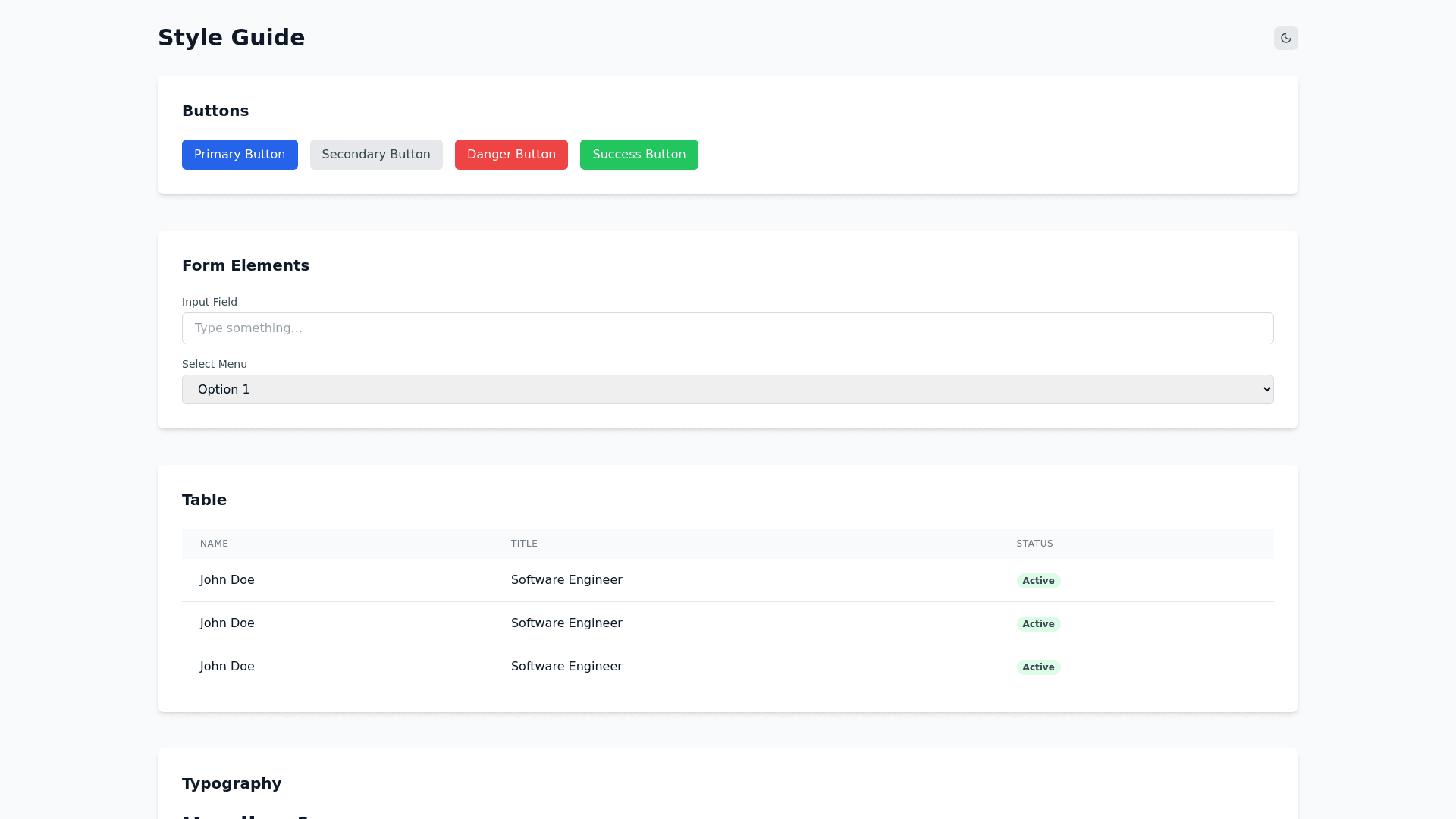 Component Preview