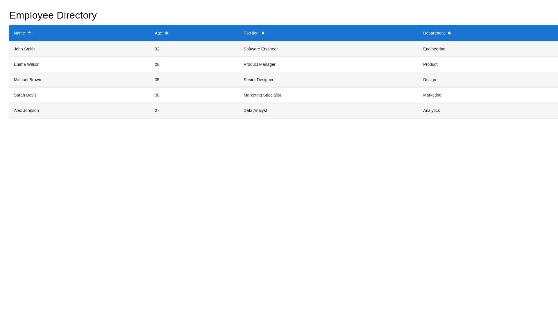 Component Preview