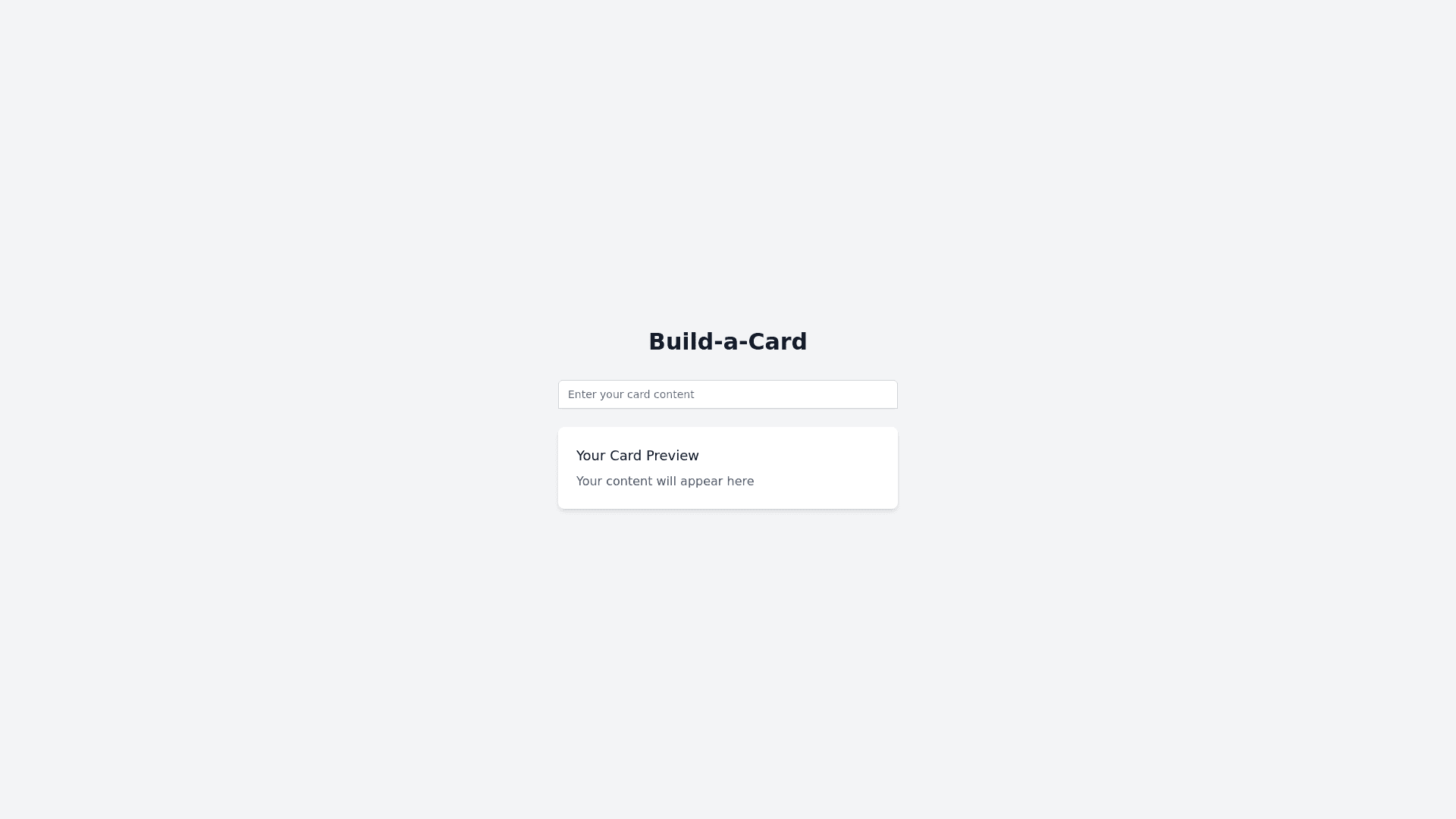Component Preview