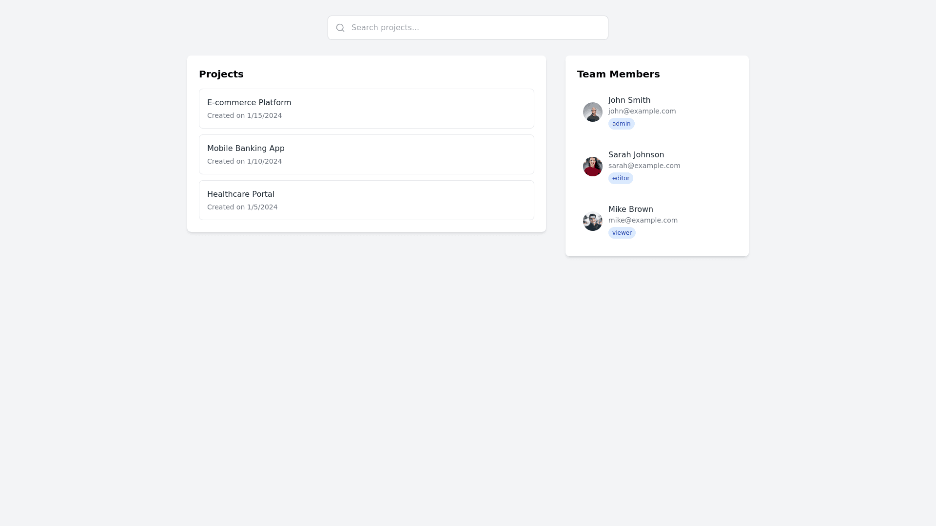 Component Preview