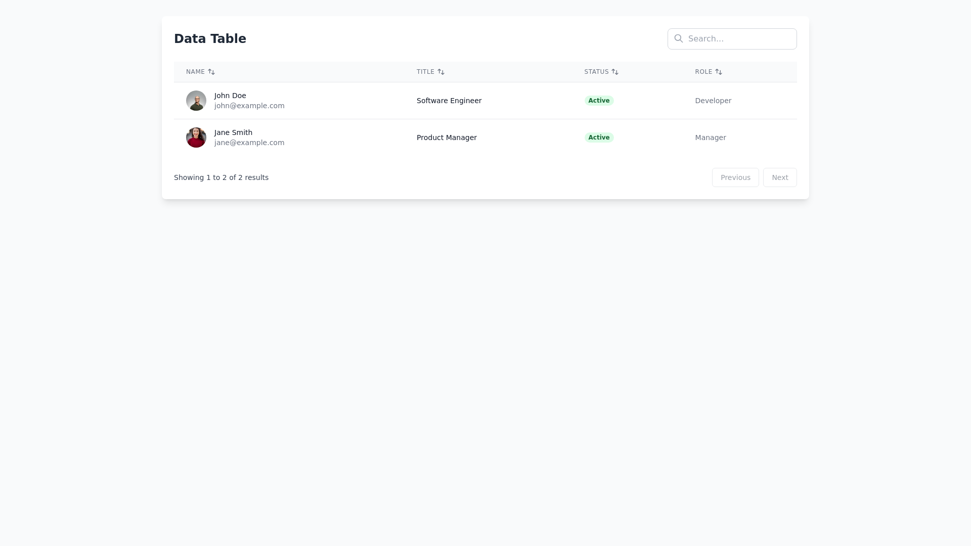 Component Preview