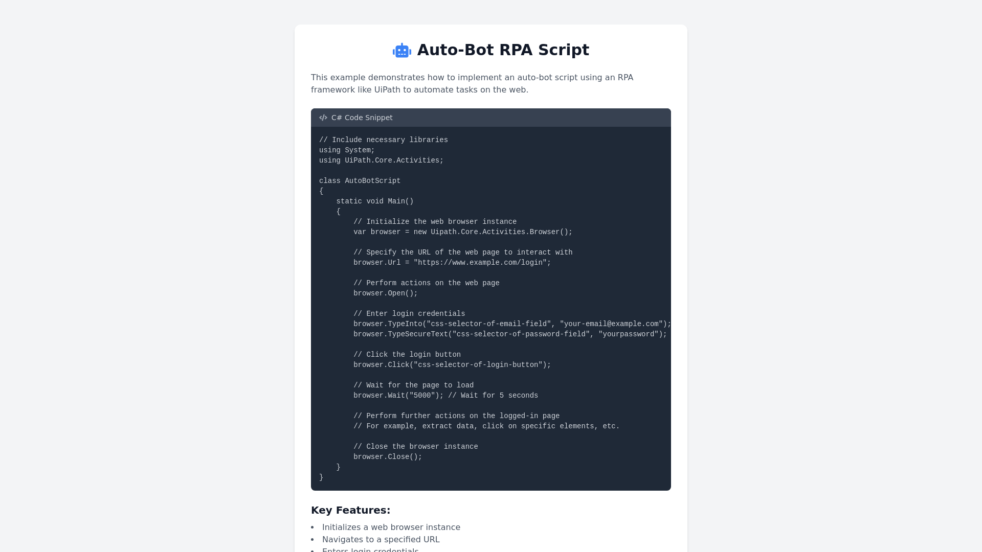 Component Preview