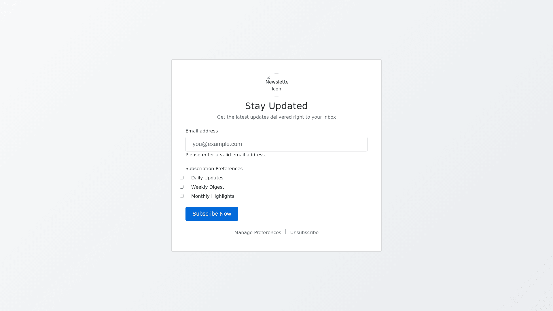 Component Preview