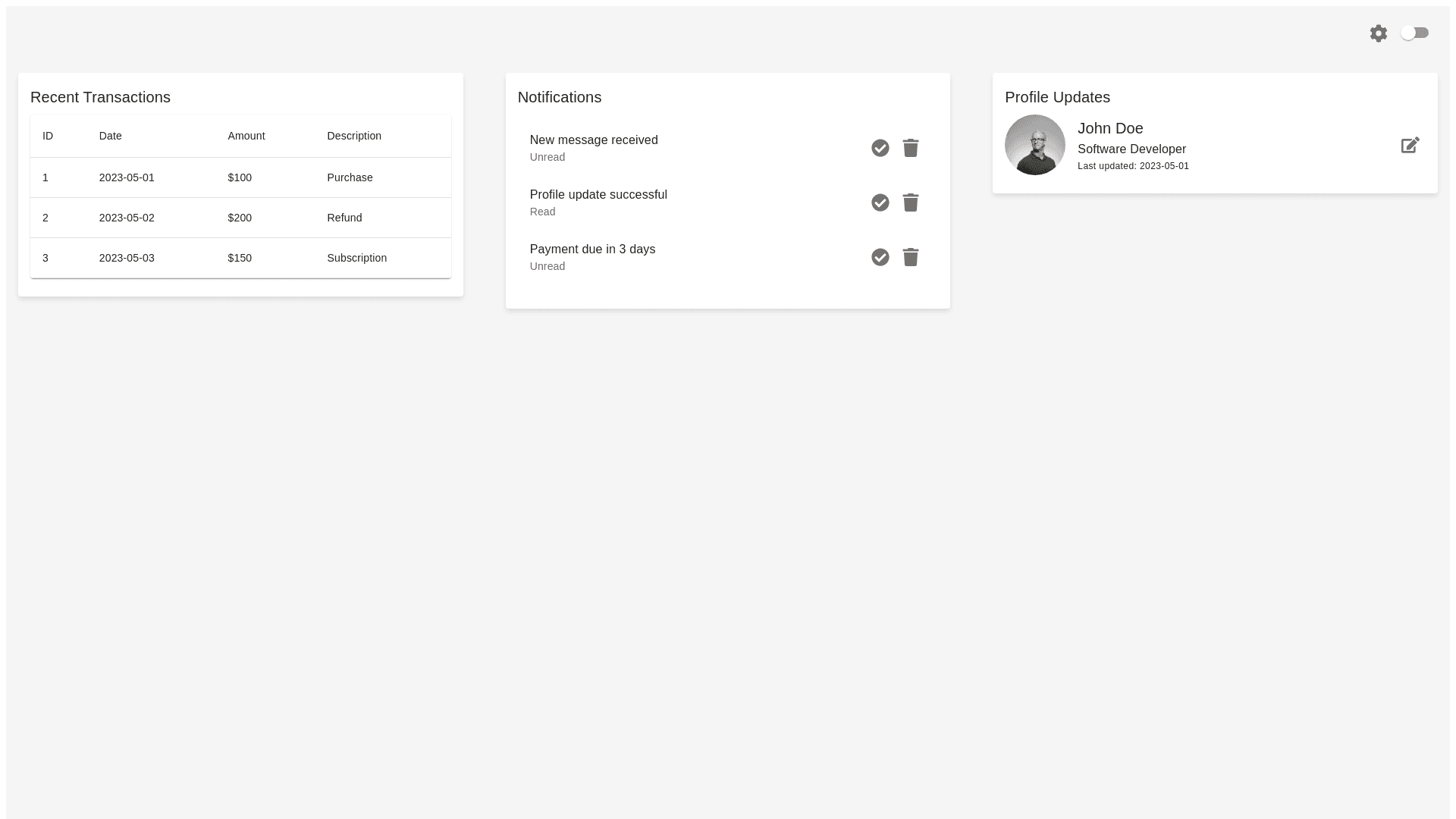 Component Preview