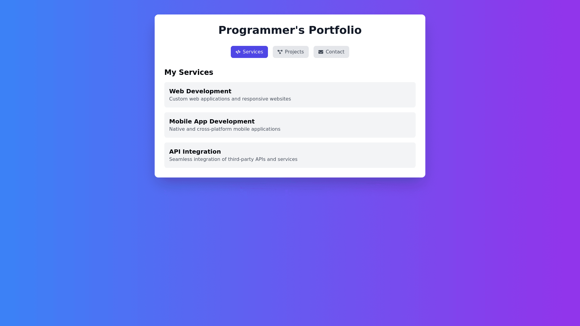 Component Preview
