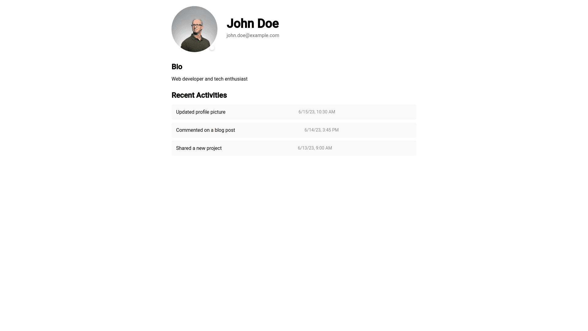 Component Preview