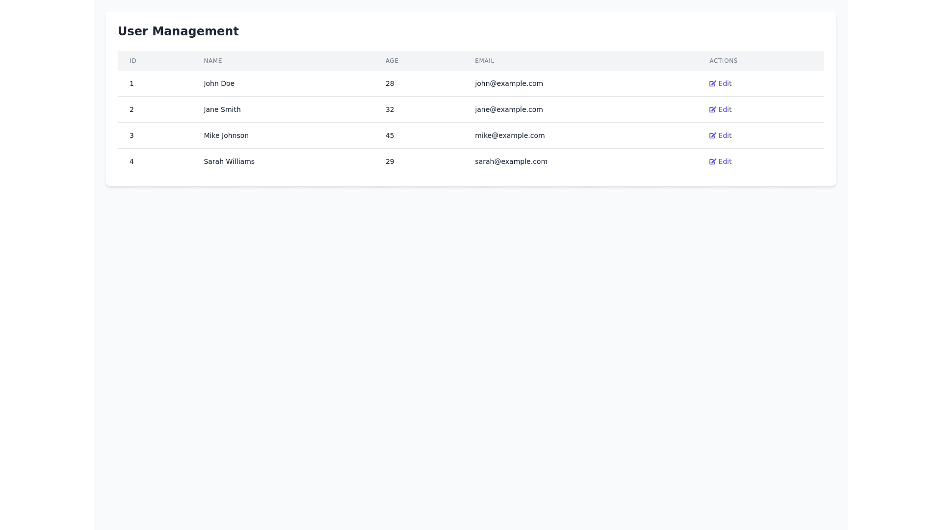 Component Preview