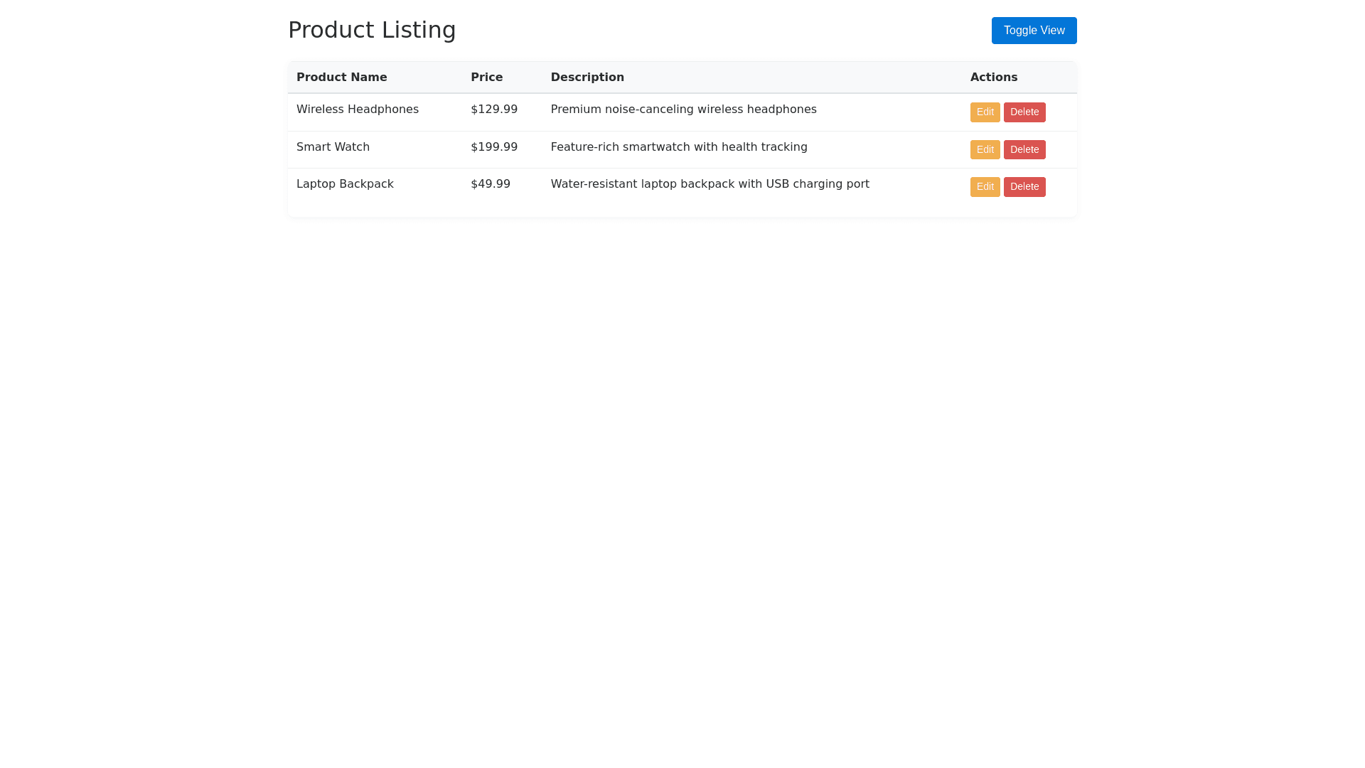 Component Preview