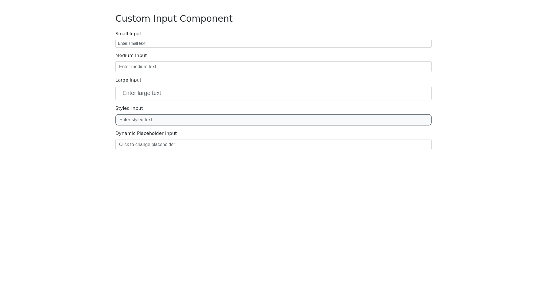 Component Preview