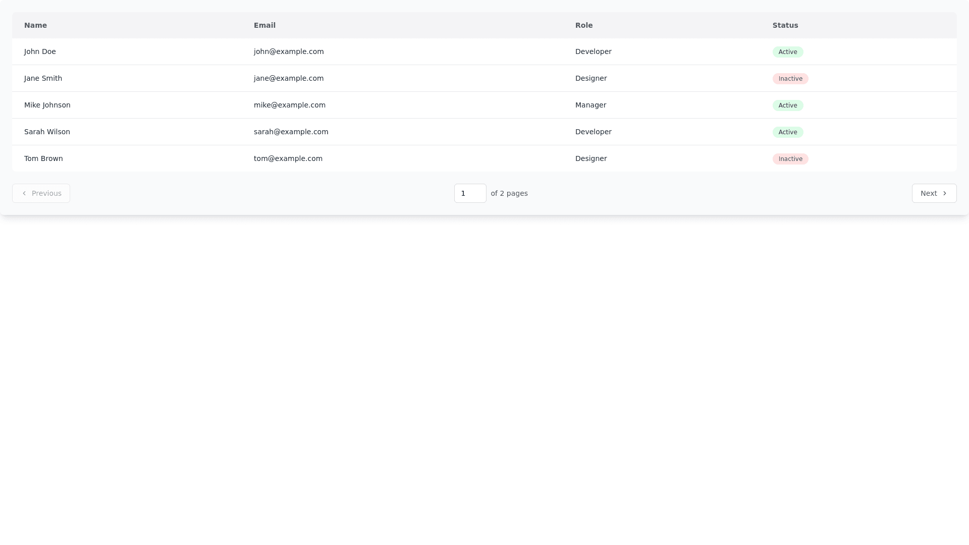 Component Preview