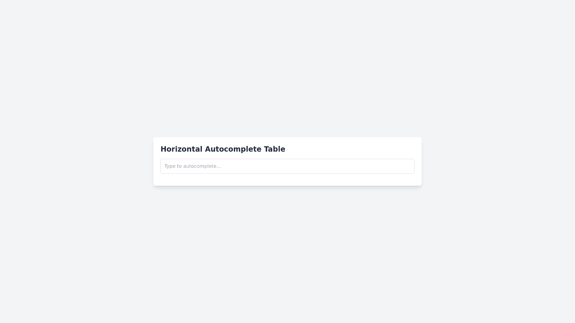 Component Preview