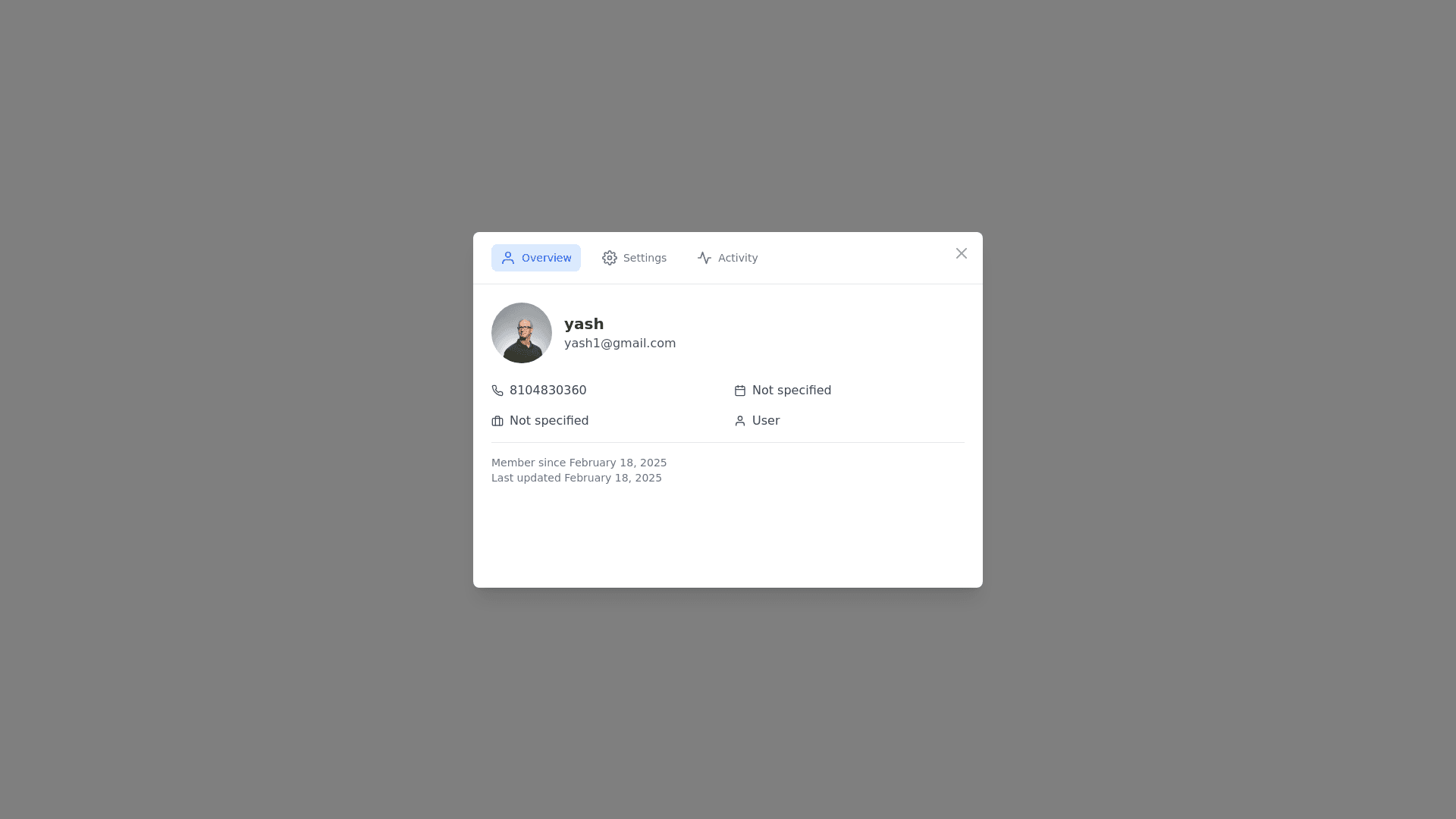 Component Preview