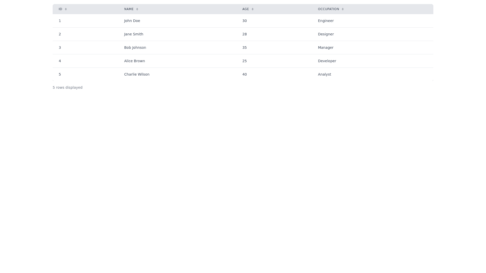 Component Preview