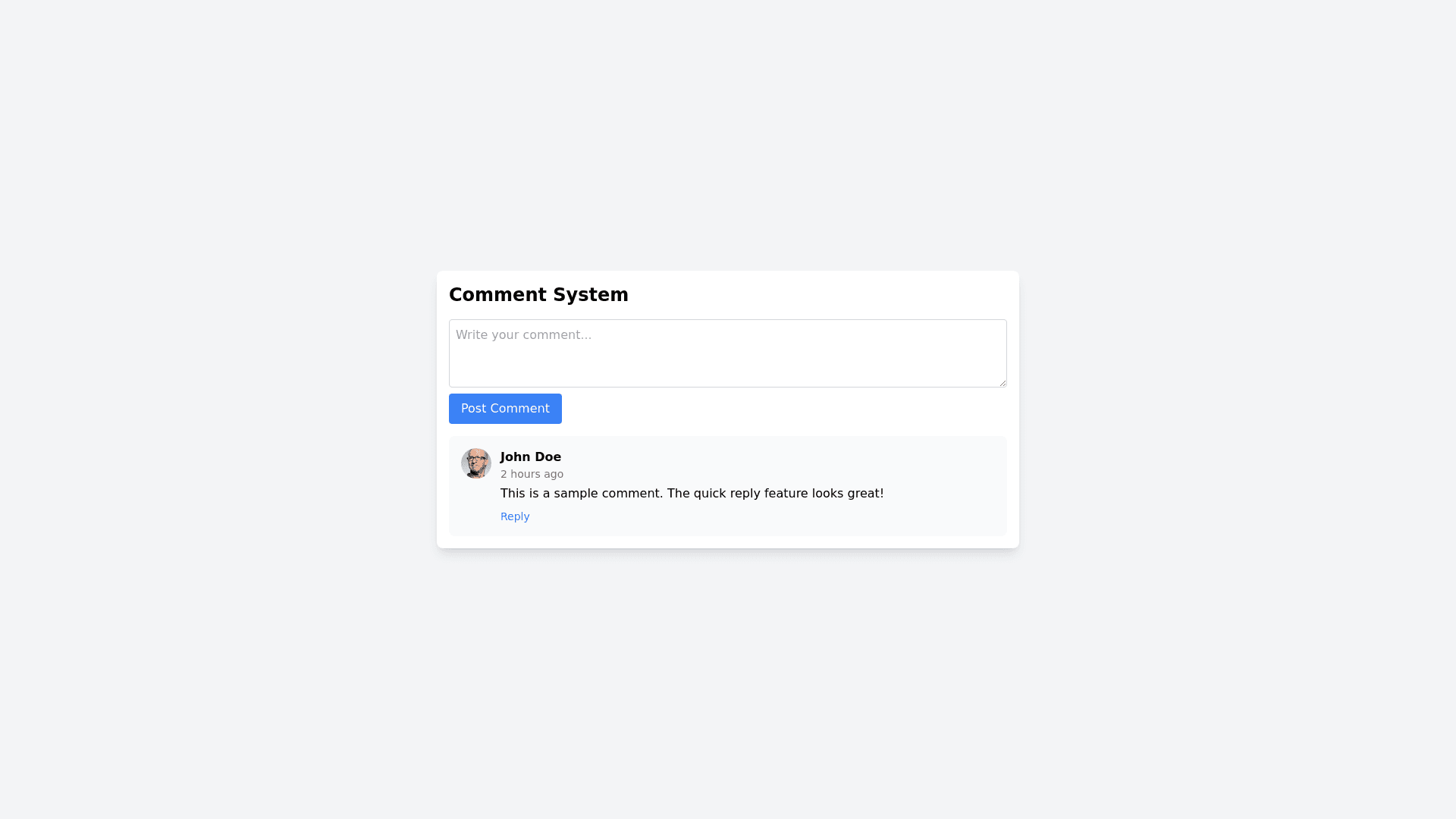 Component Preview