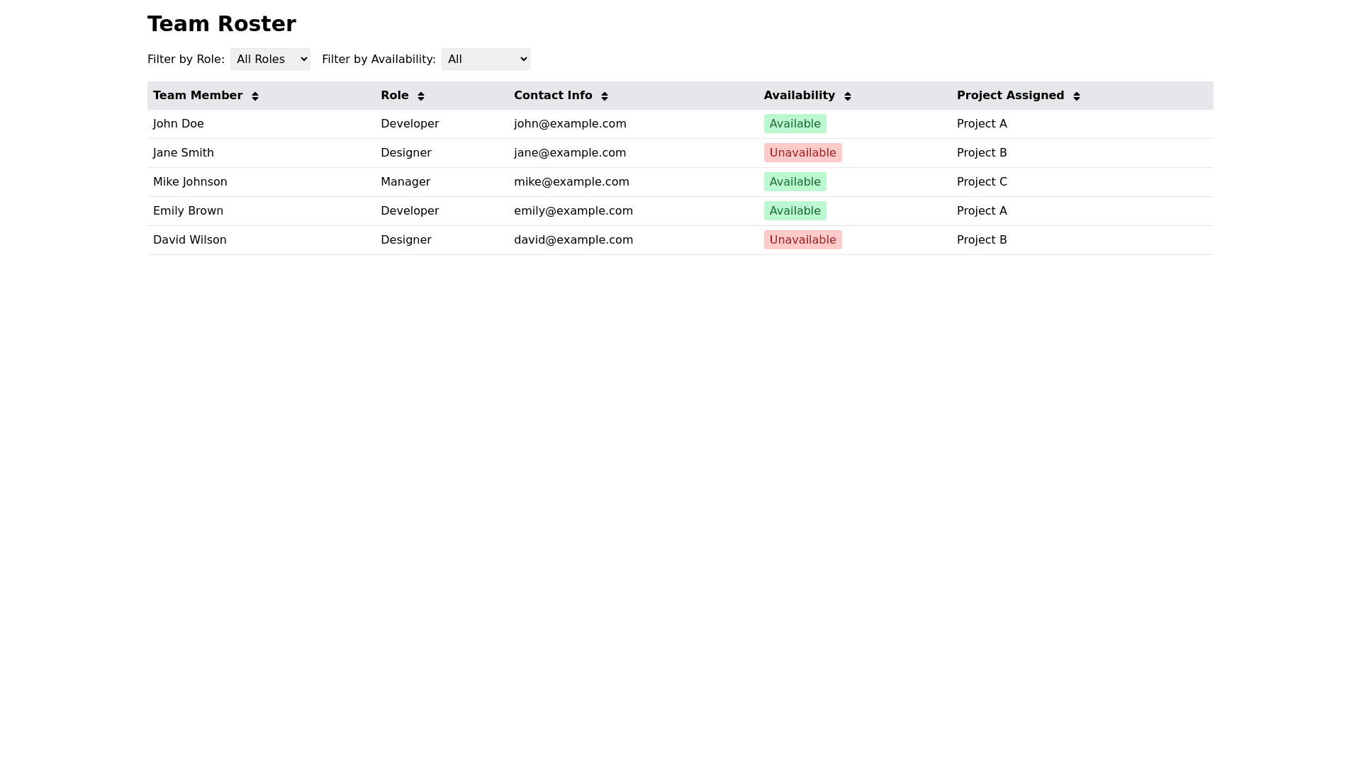 Component Preview