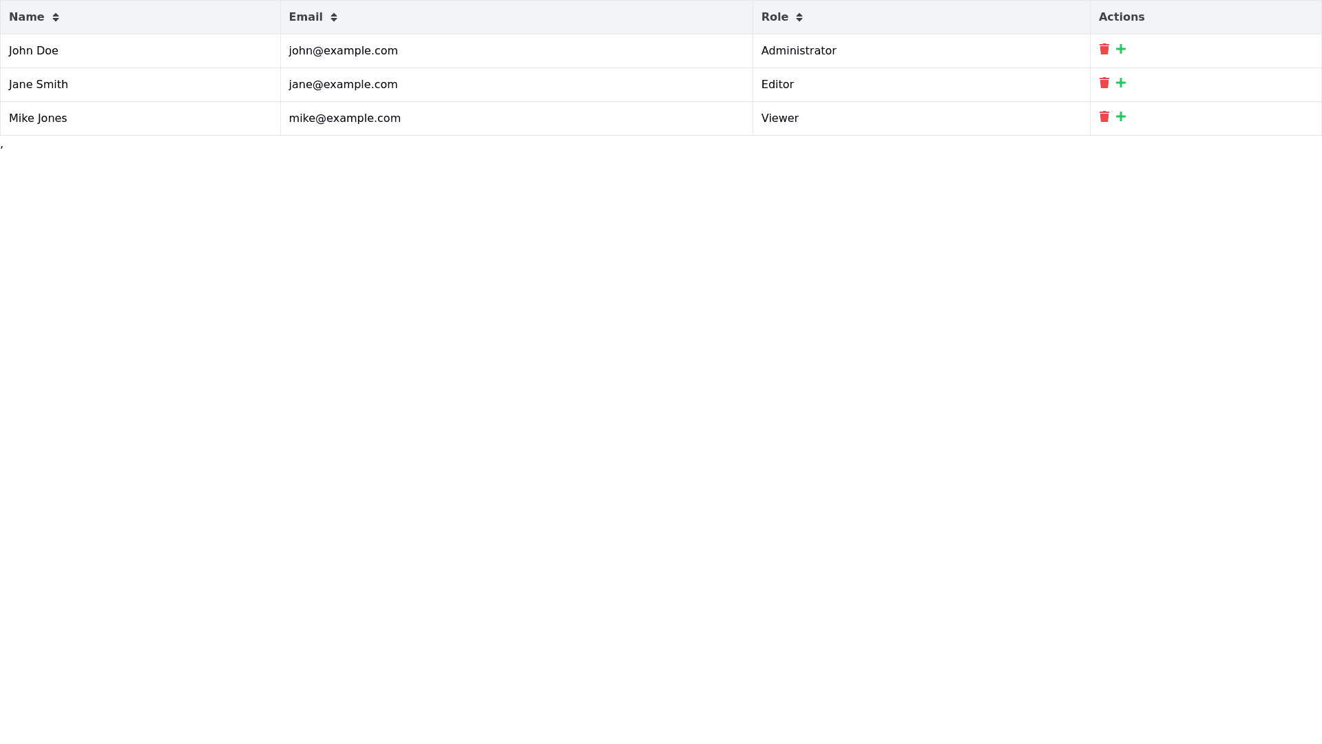 Component Preview