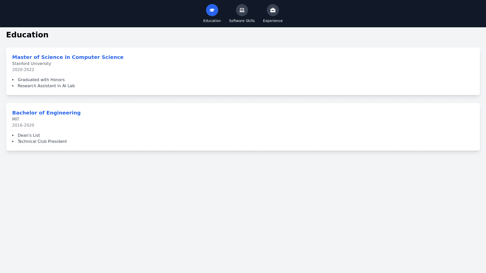 Component Preview