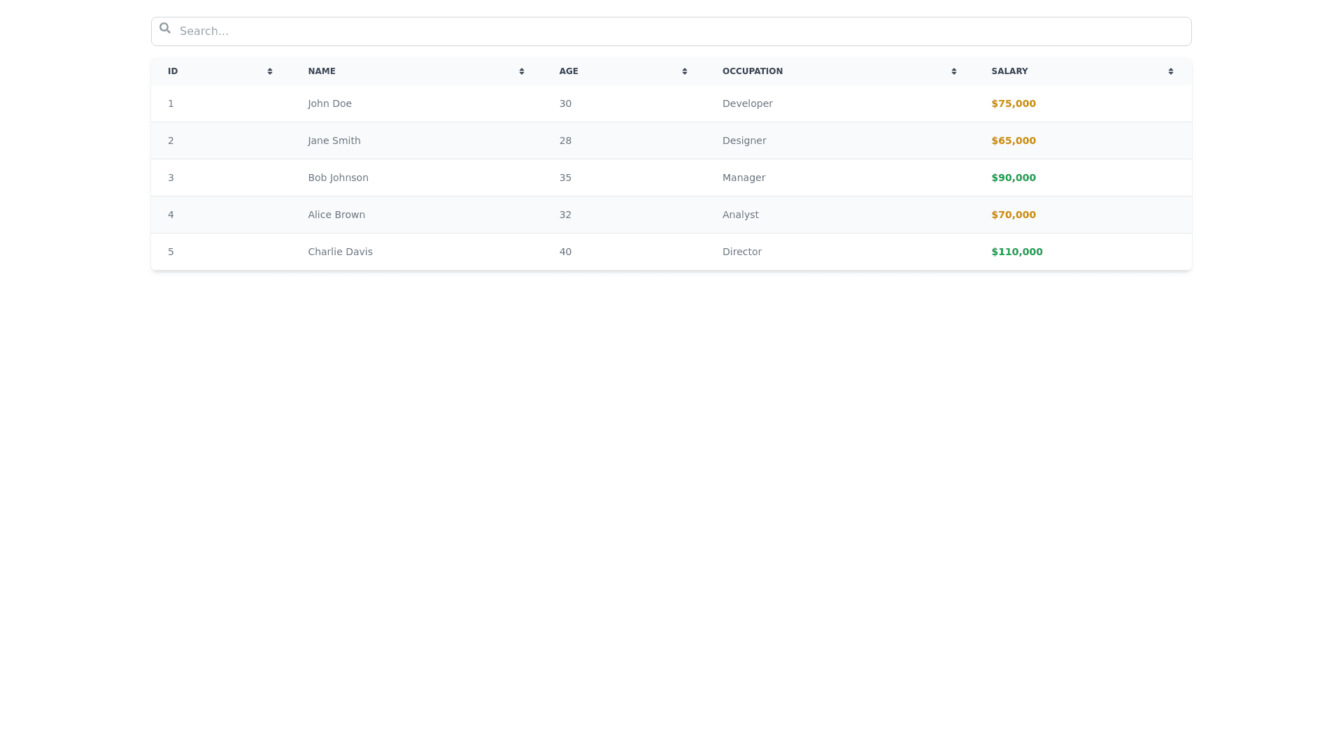Component Preview