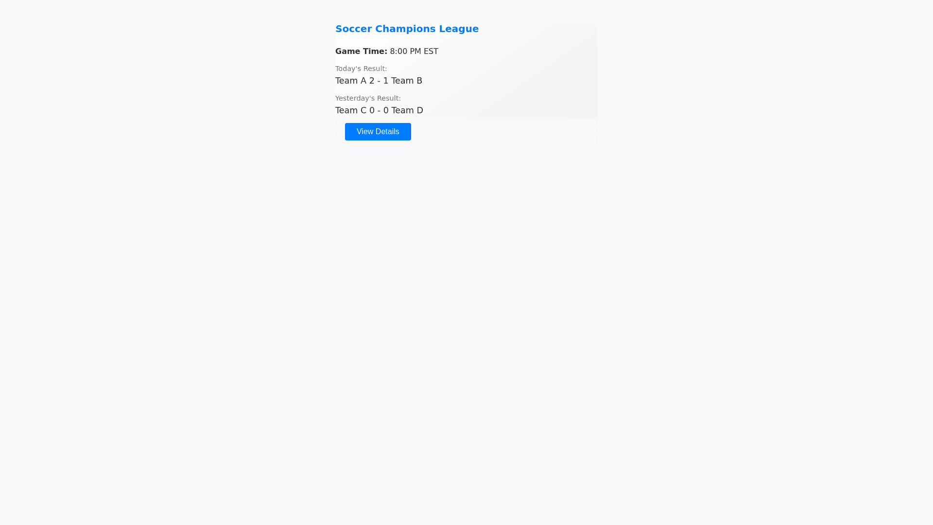 Component Preview