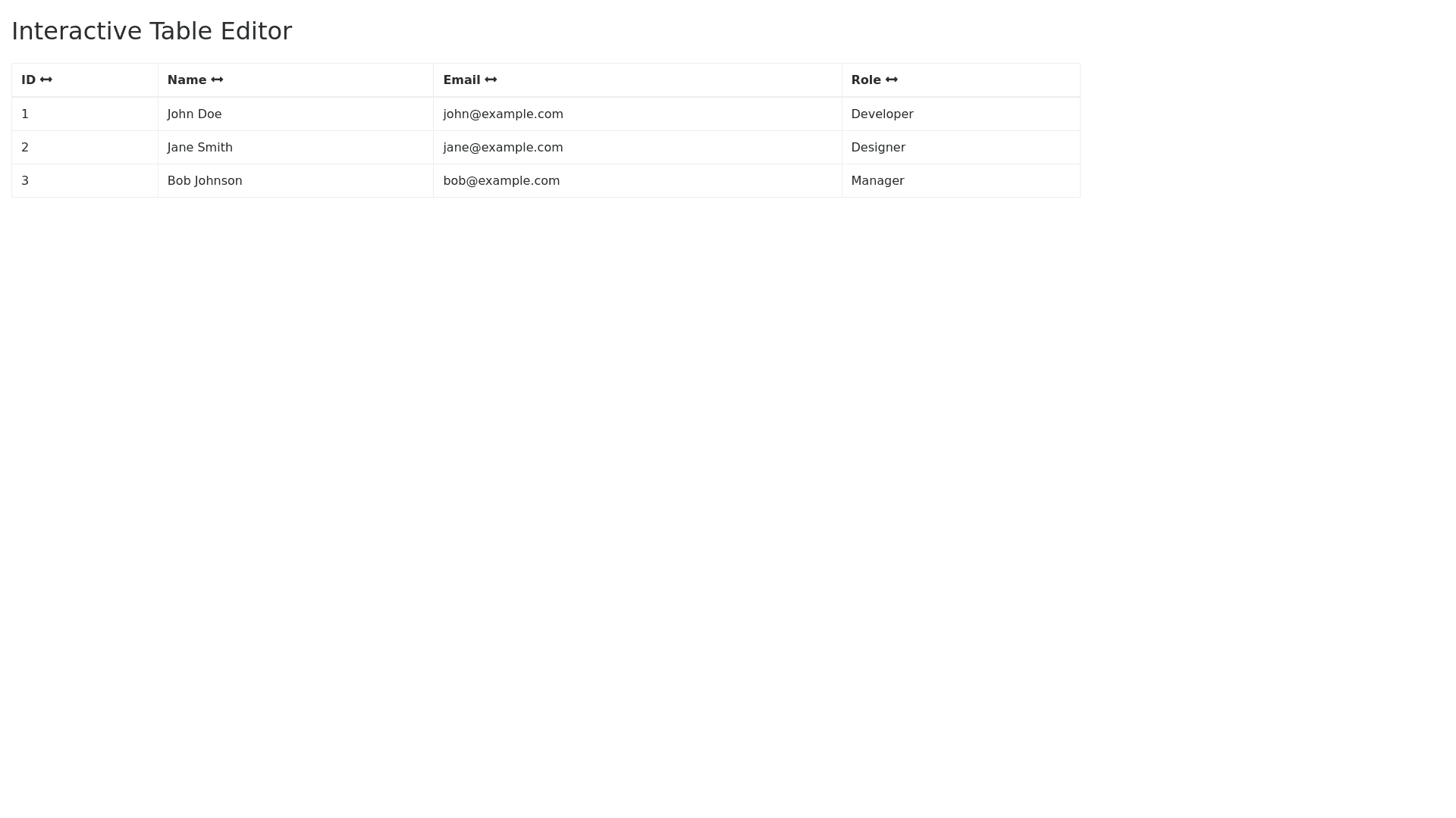 Component Preview