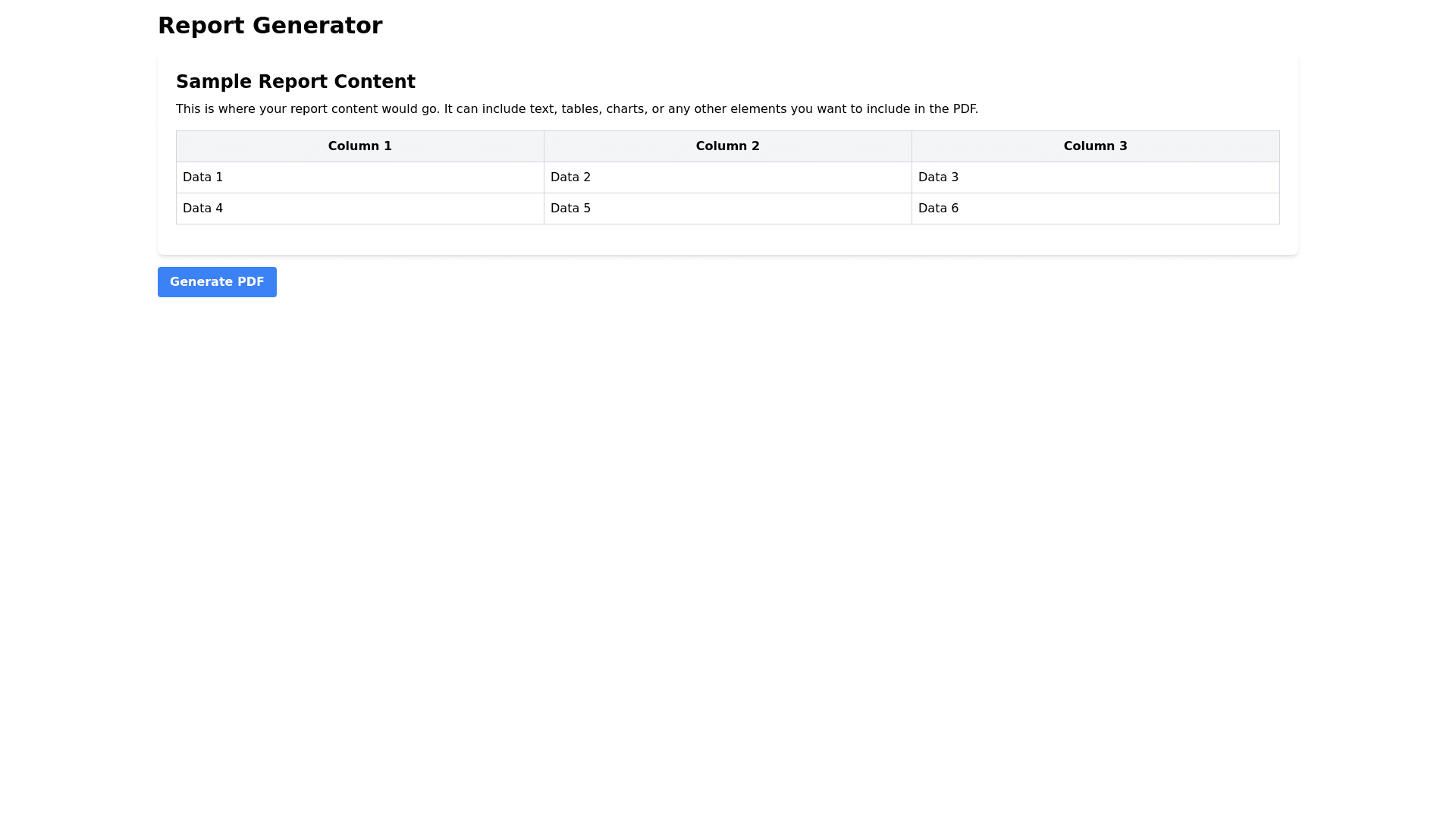 Component Preview