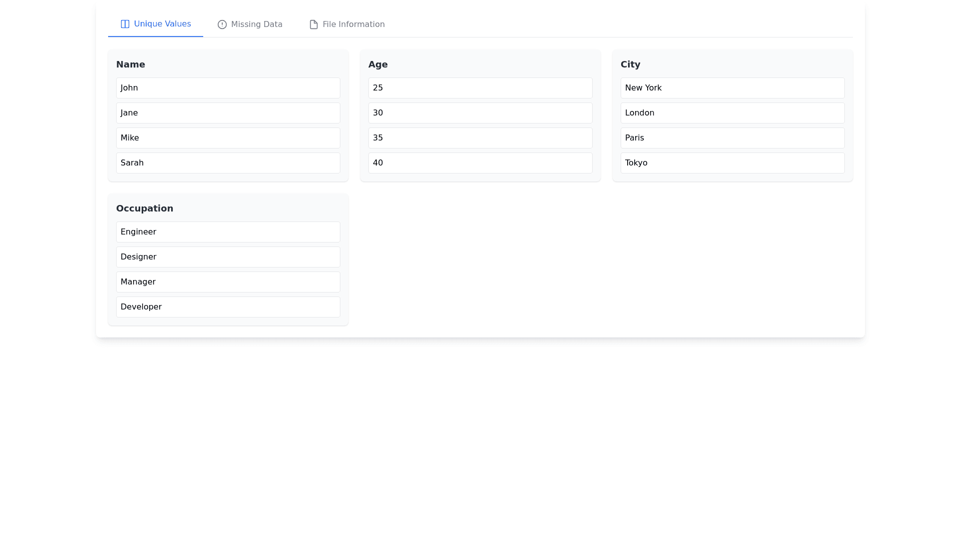 Component Preview