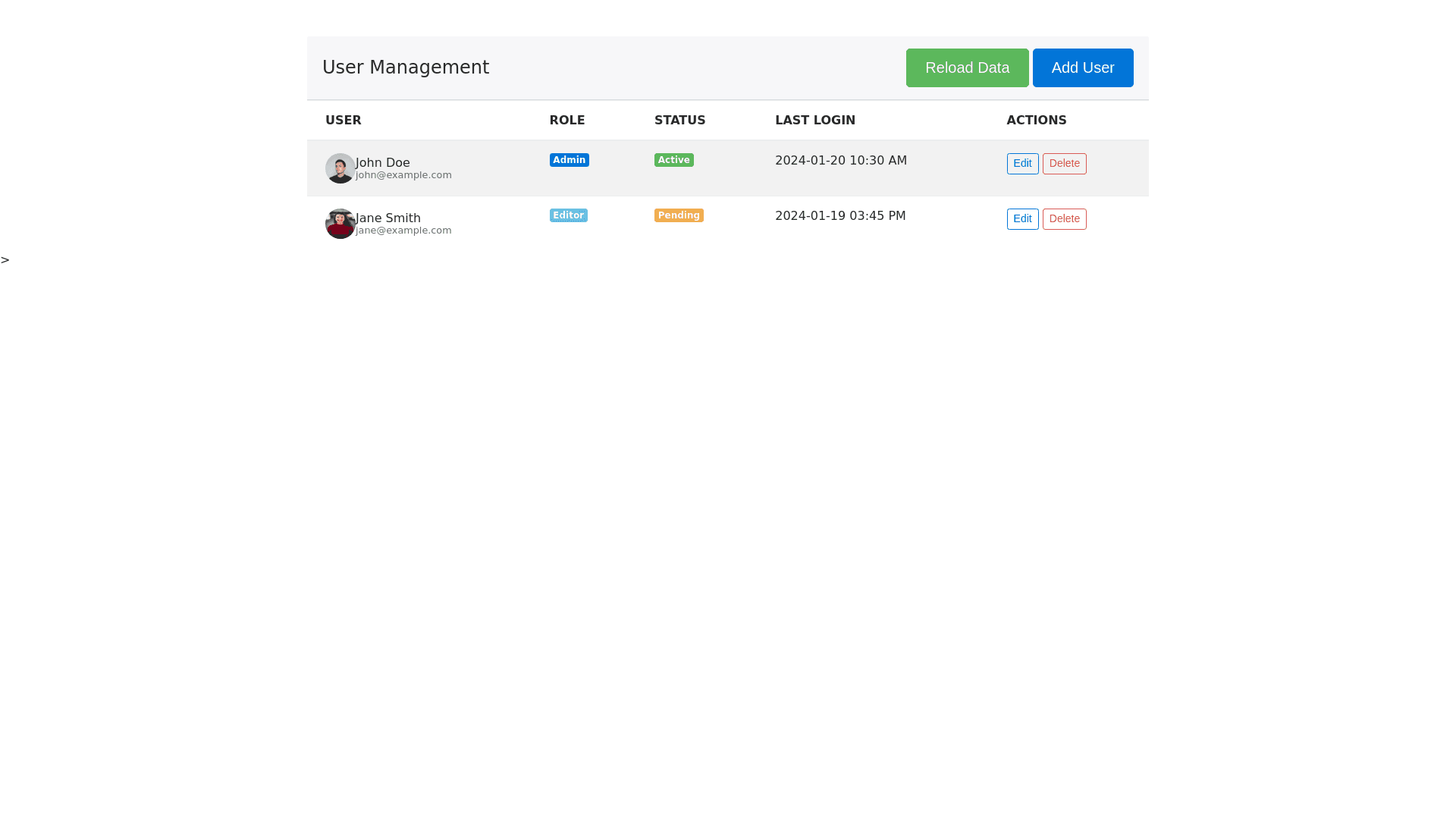 Component Preview