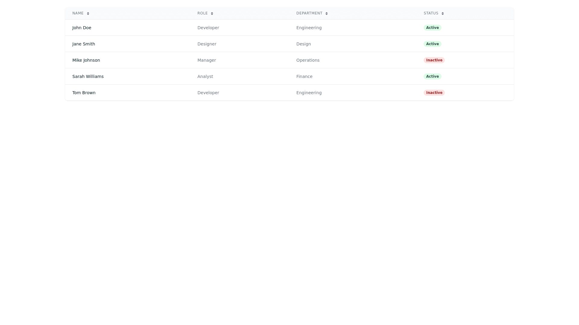Component Preview