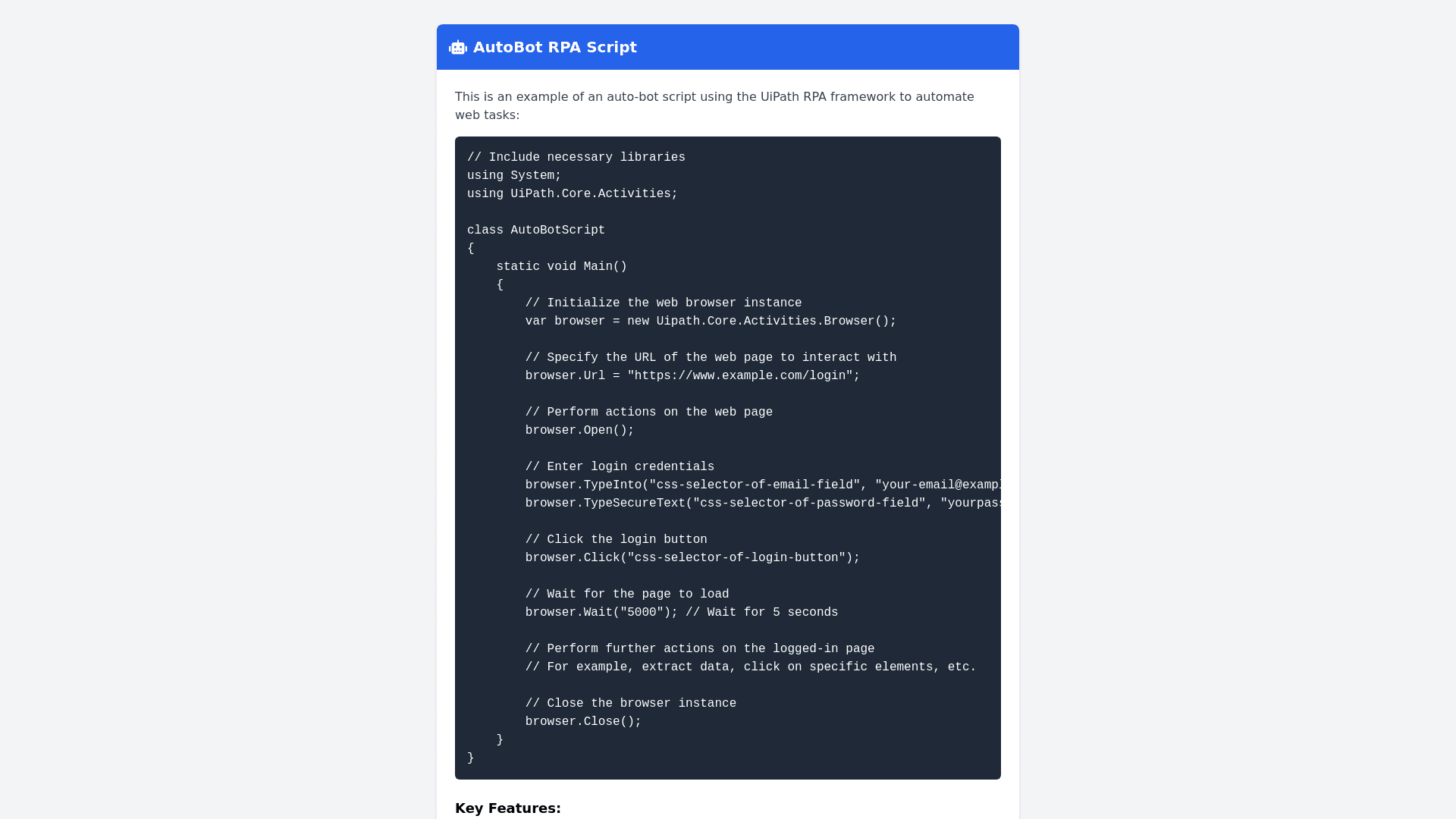 Component Preview