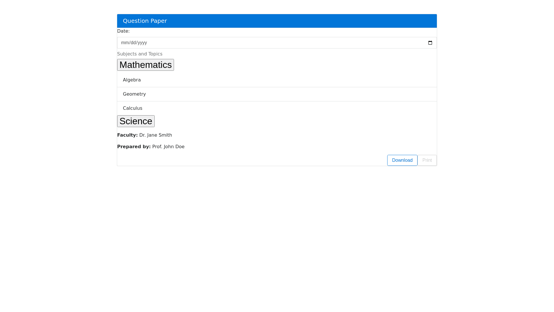 Component Preview