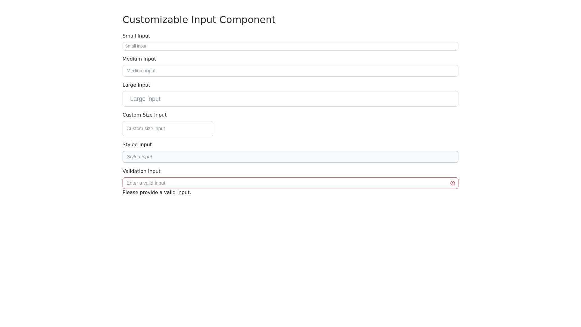 Component Preview