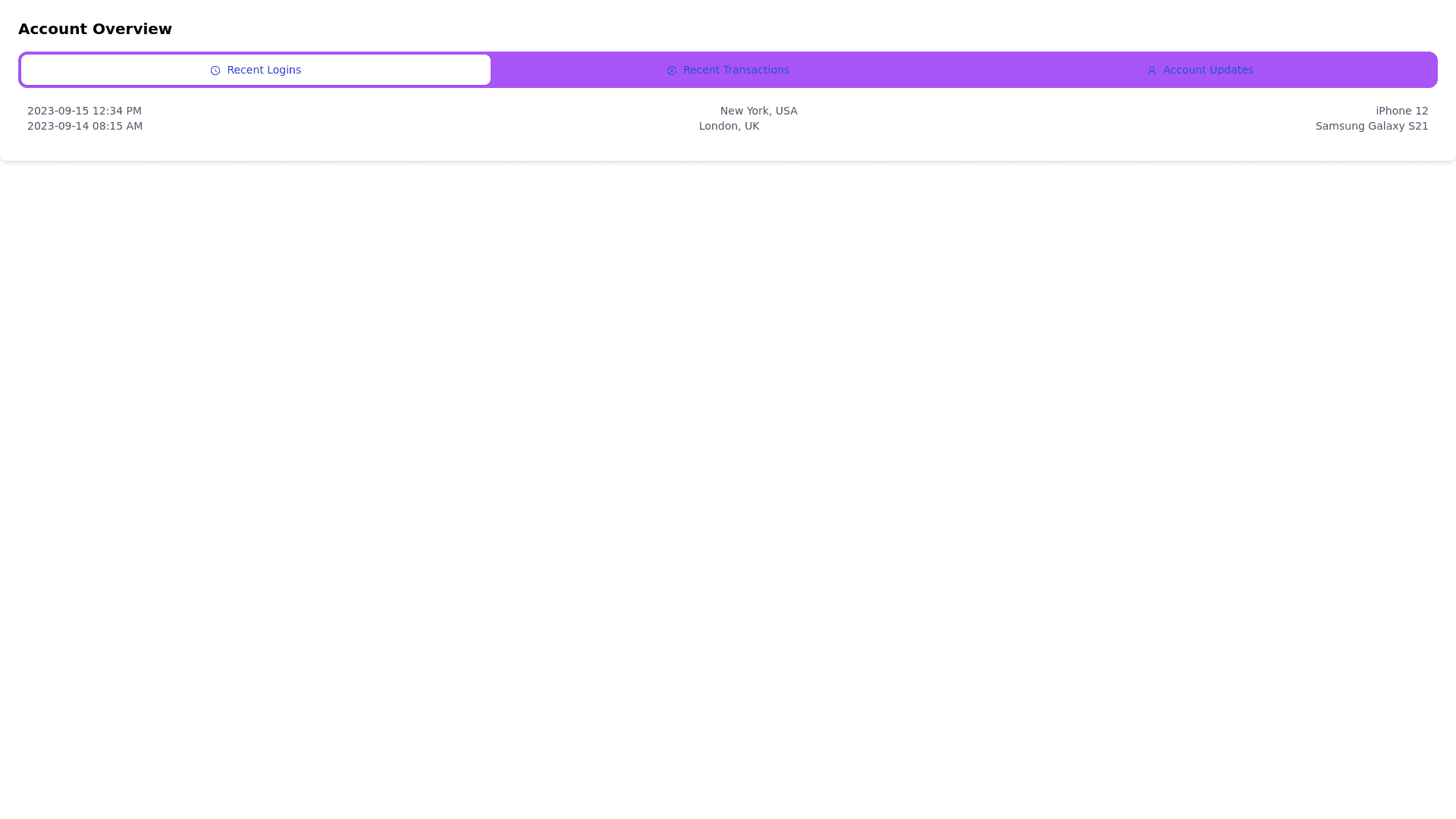 Component Preview