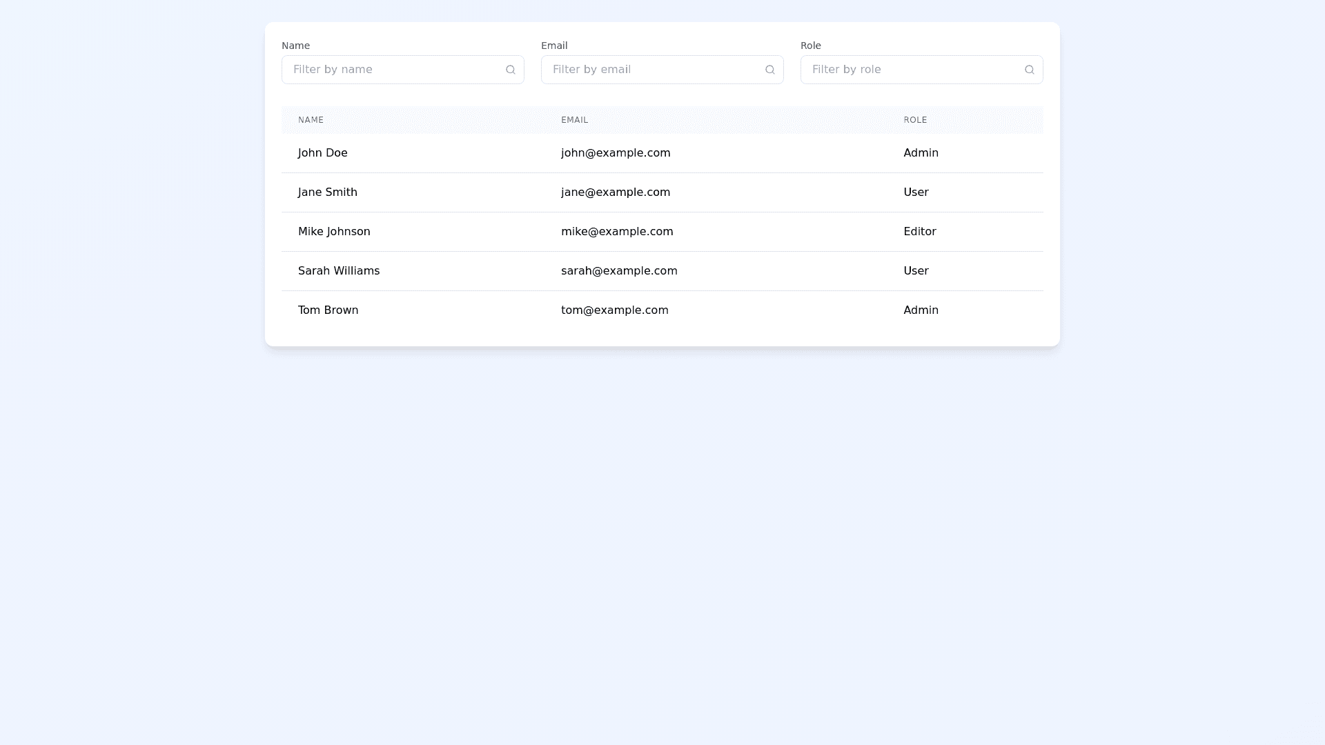 Component Preview