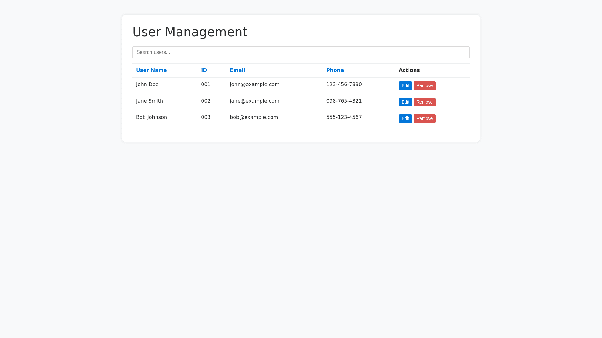 Component Preview