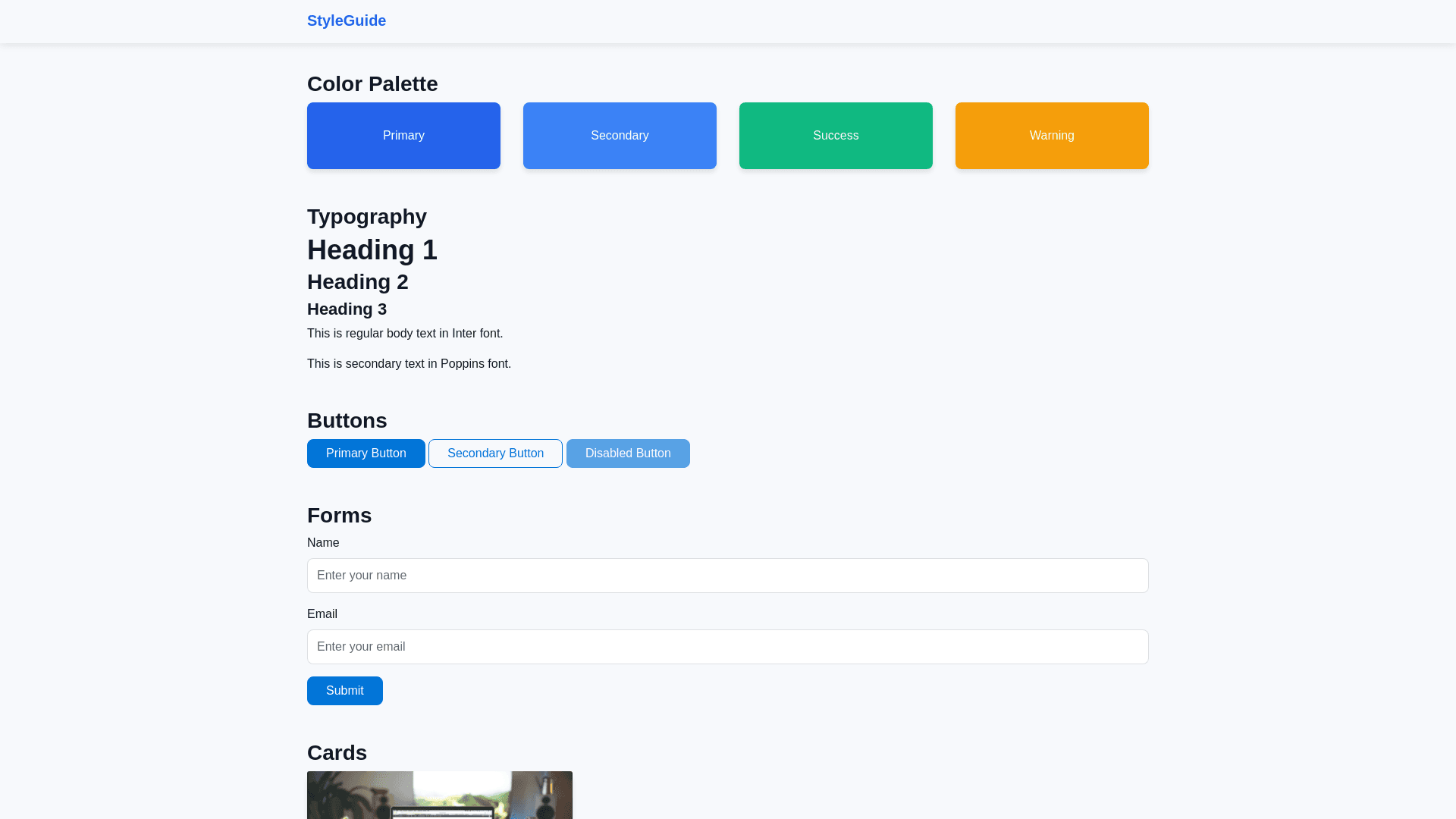 Component Preview
