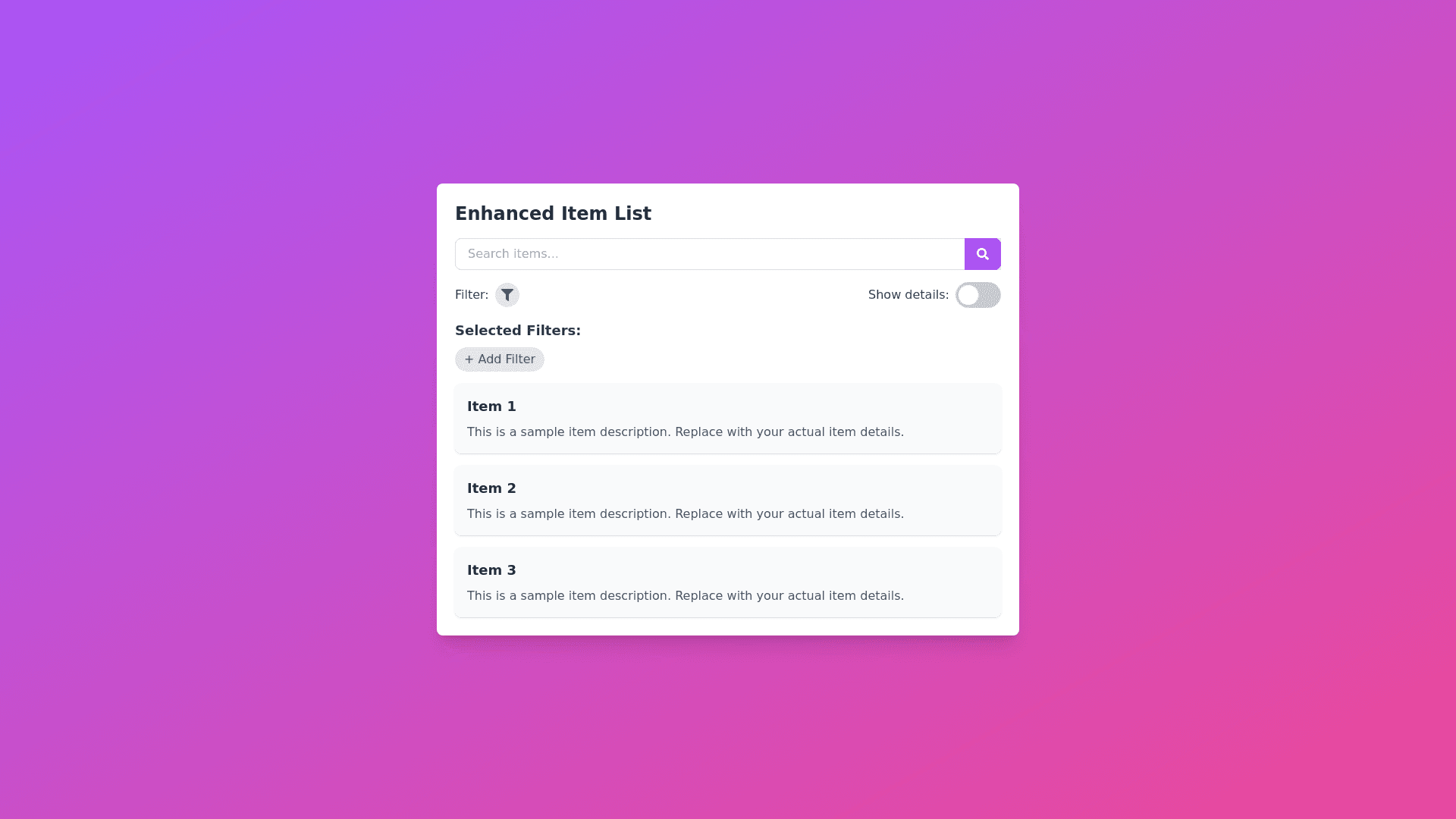 Component Preview