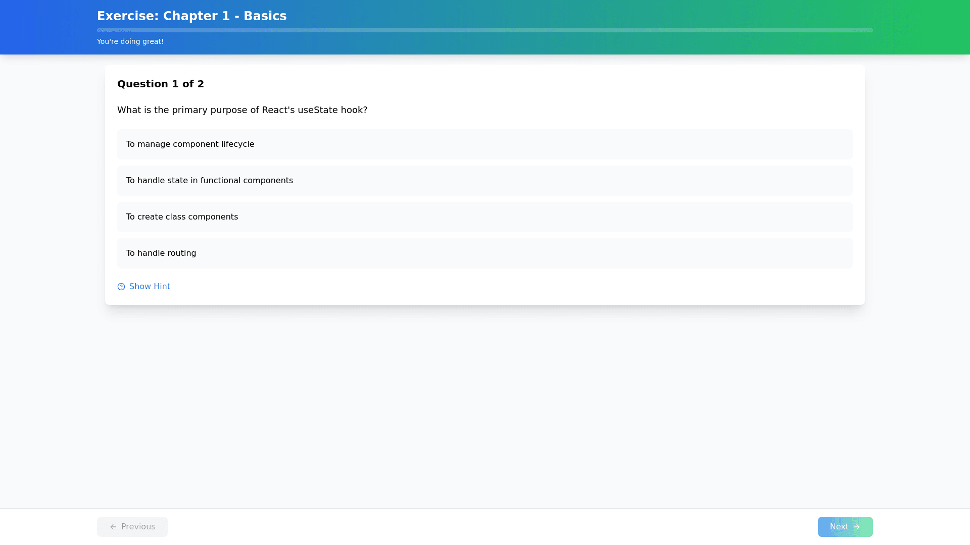 Component Preview