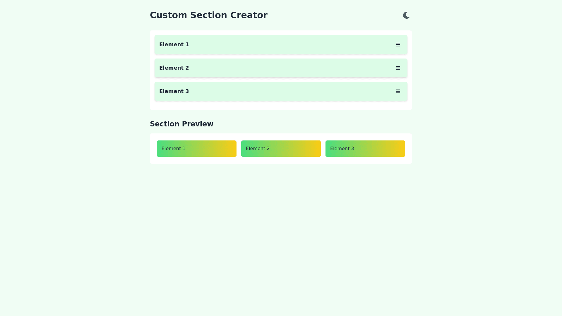 Component Preview