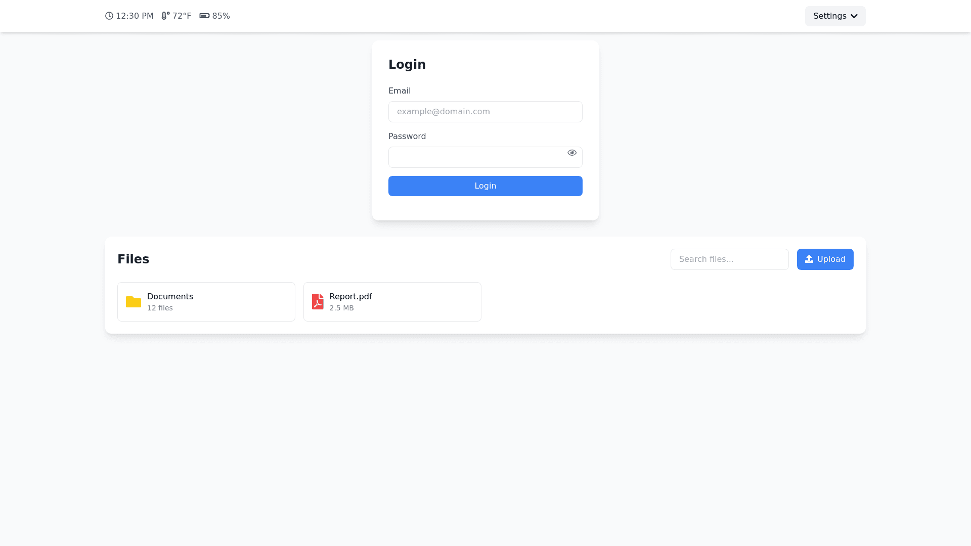 Component Preview