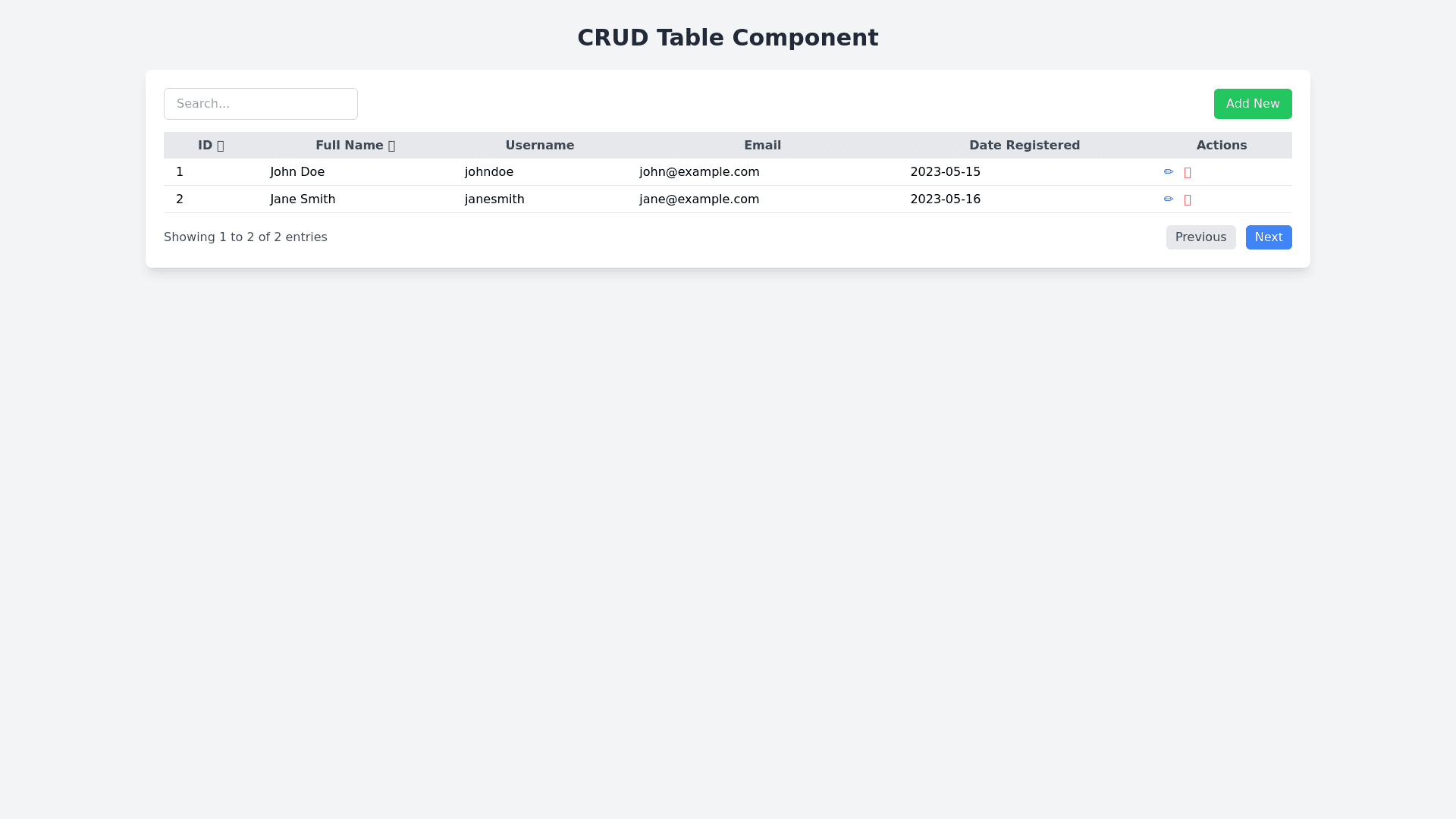 Component Preview