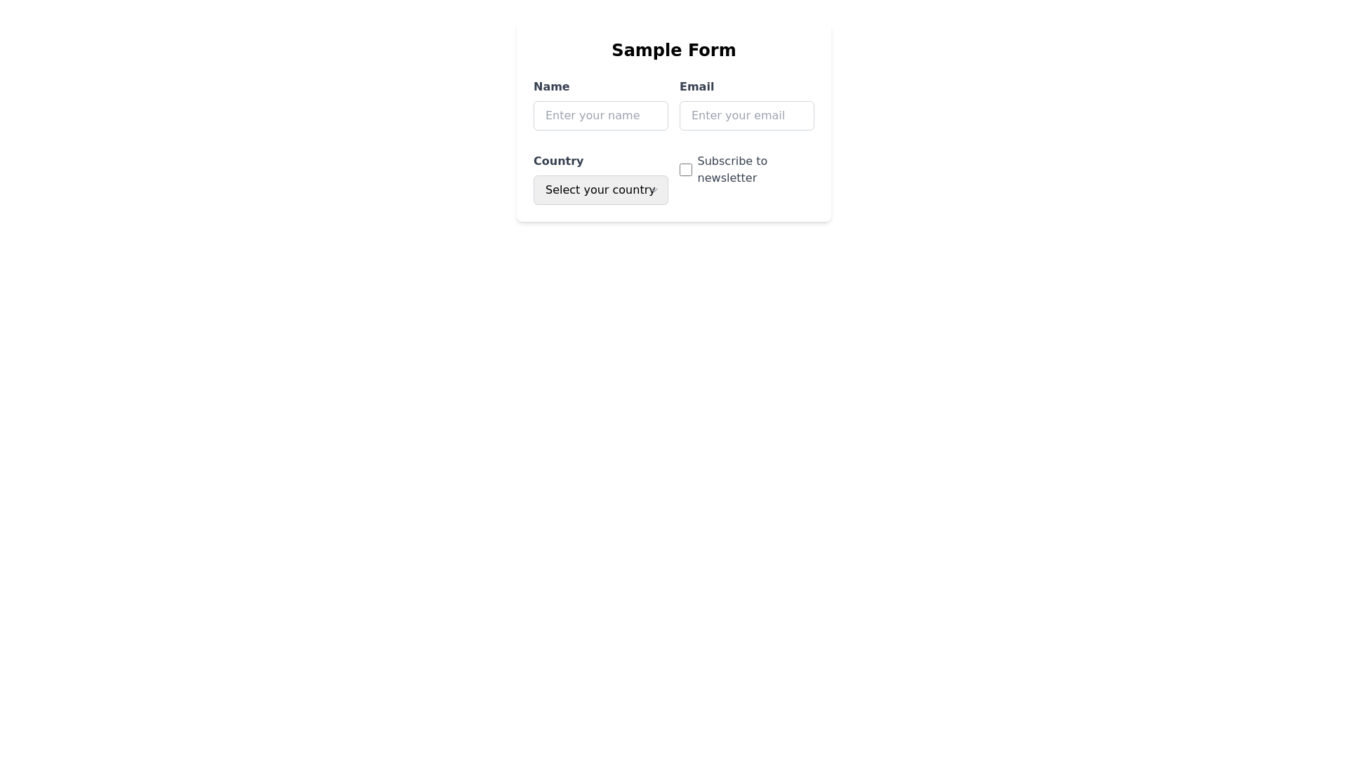 Component Preview