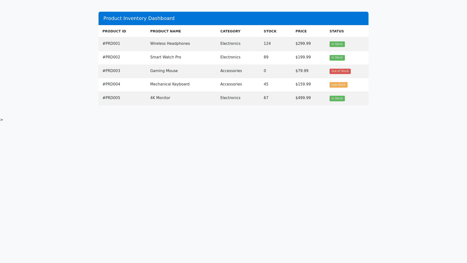 Component Preview