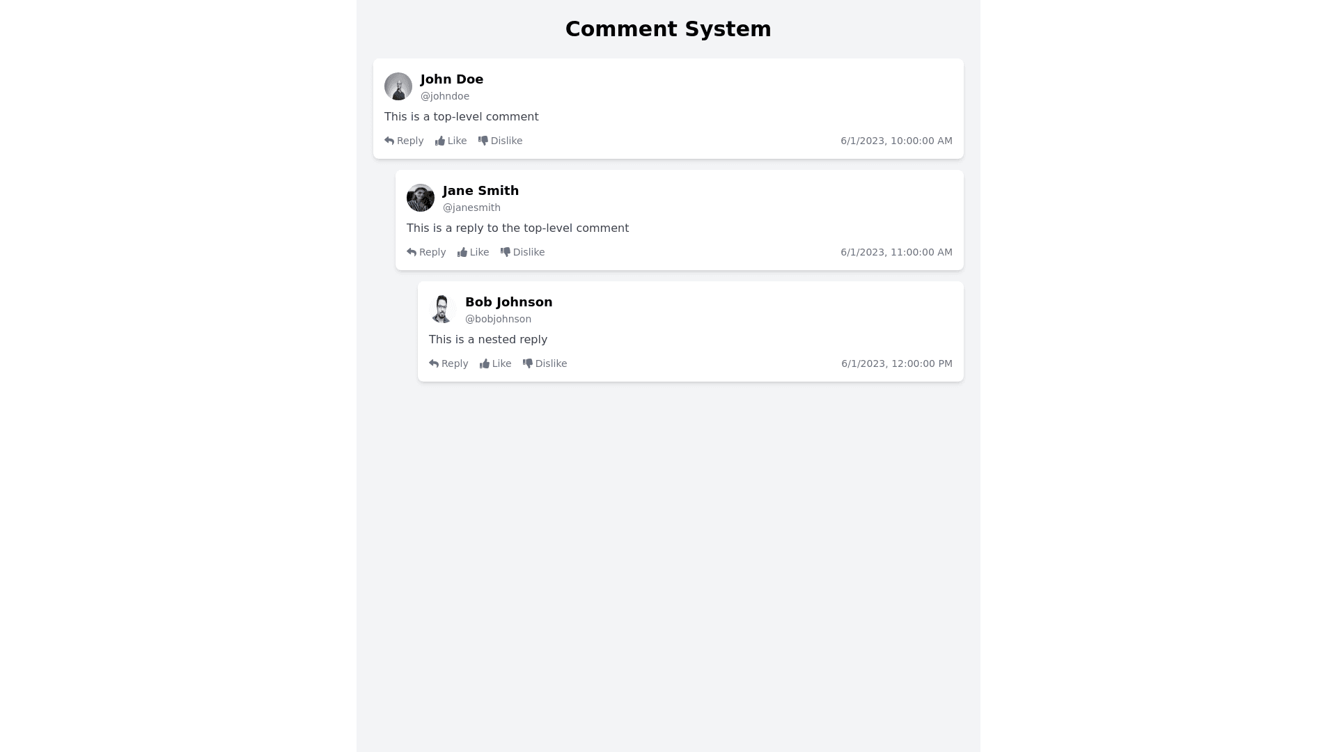 Component Preview