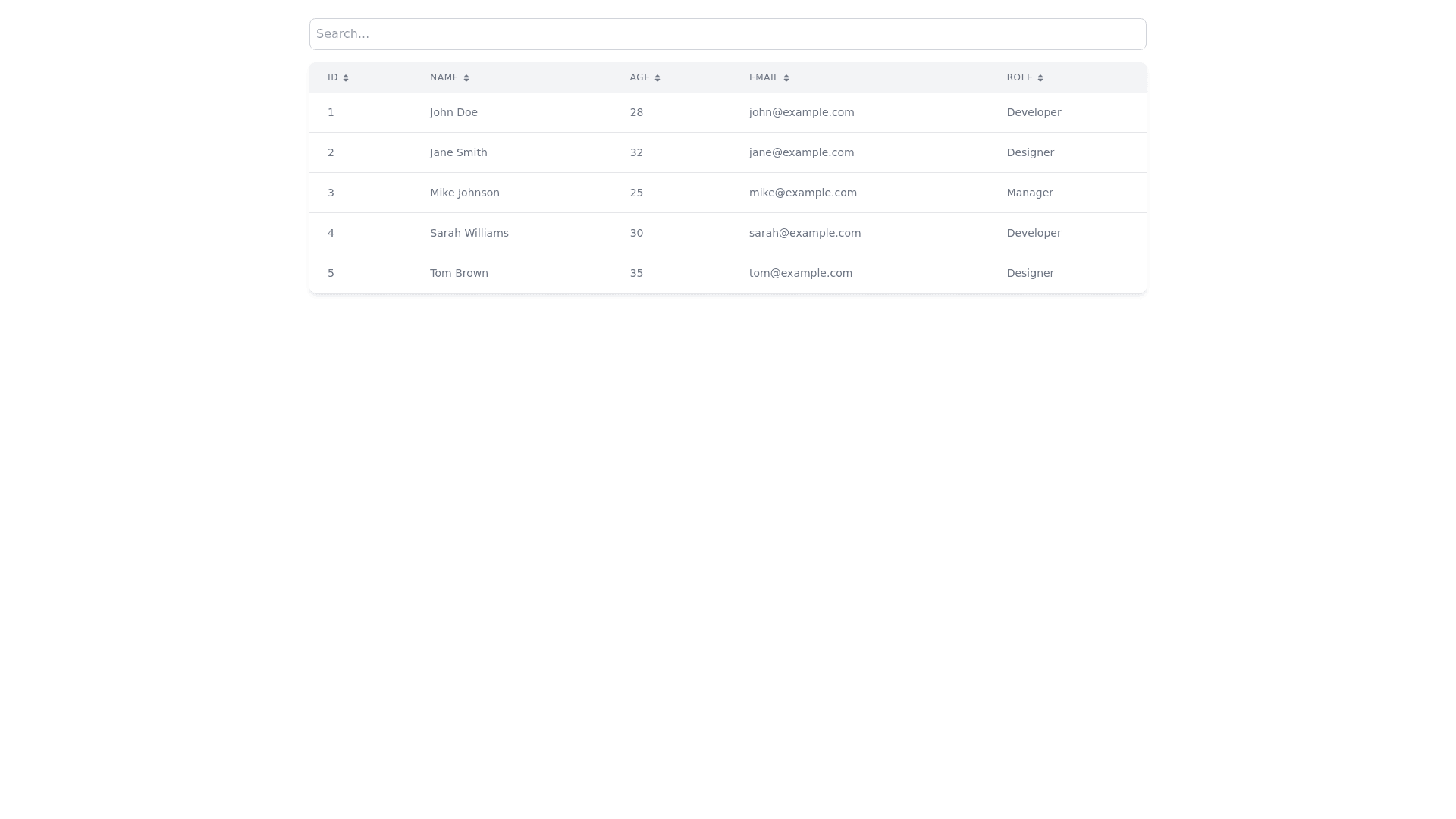 Component Preview