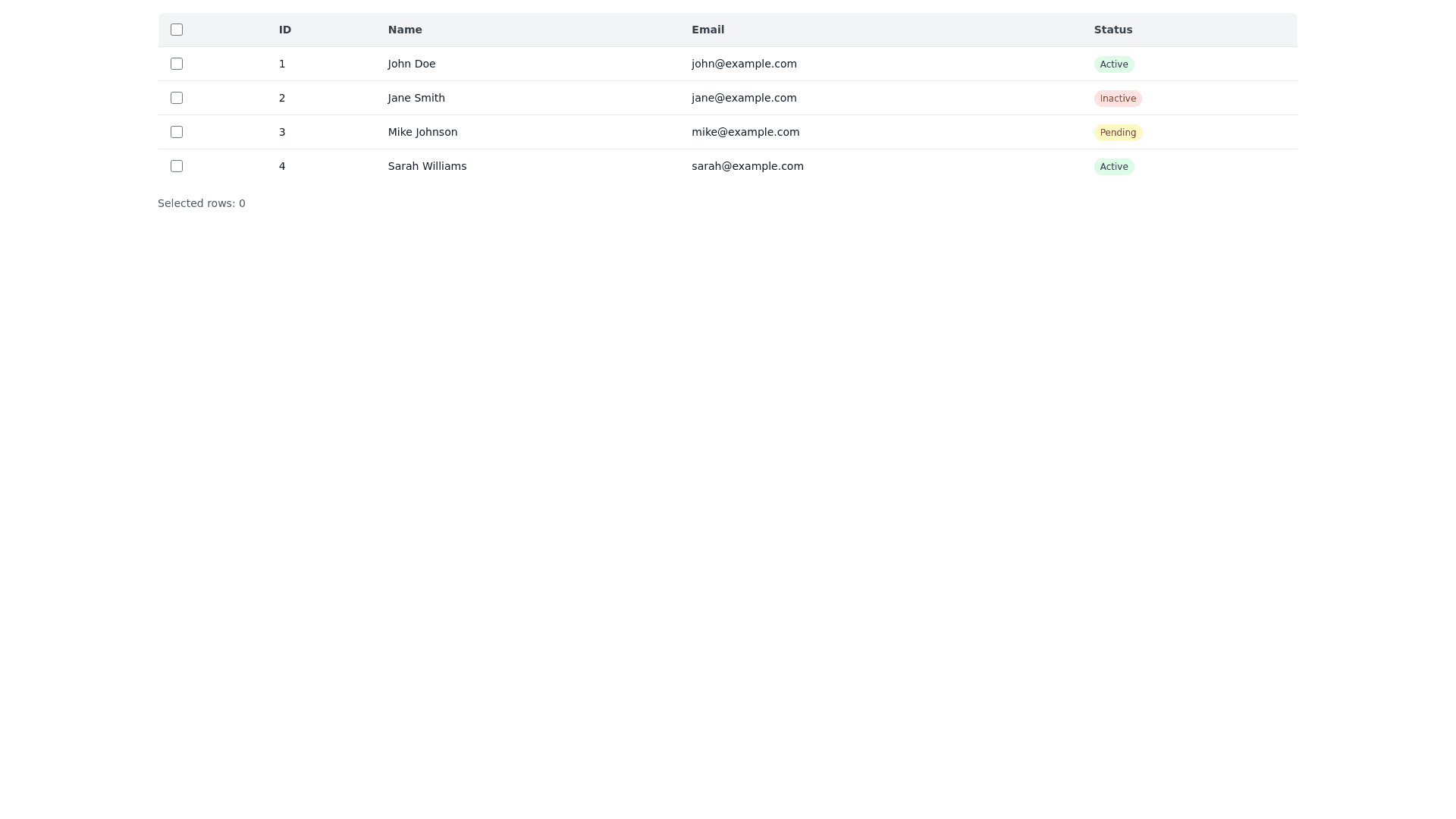 Component Preview