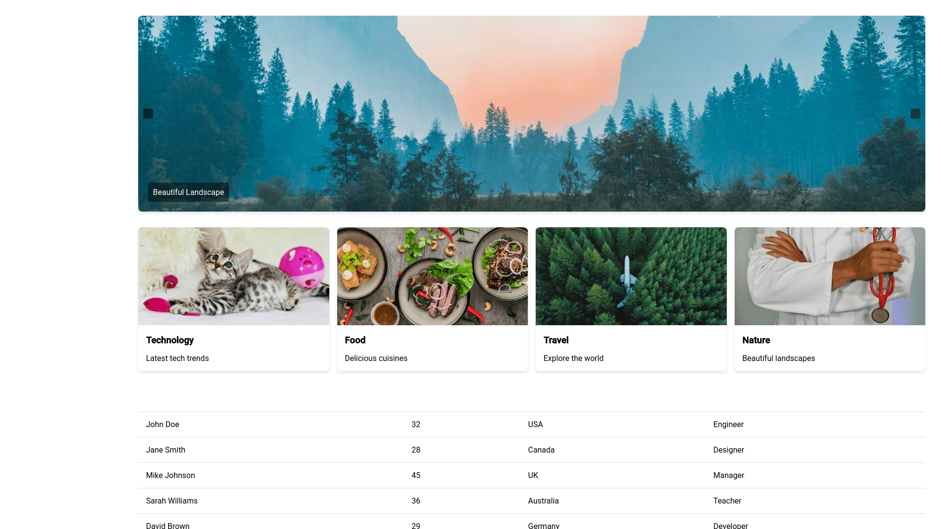 Component Preview