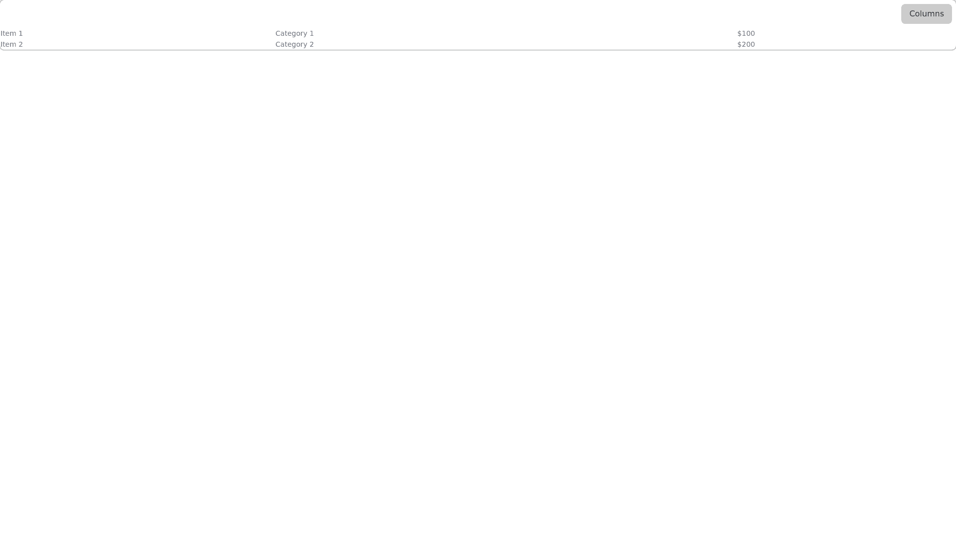 Component Preview