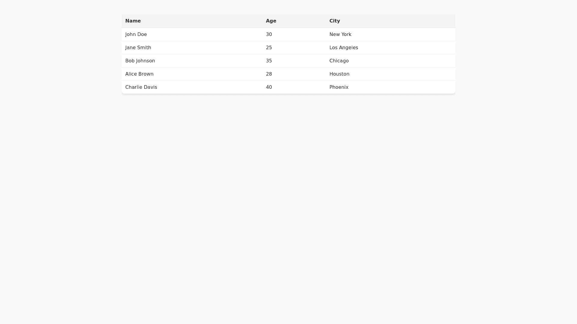 Component Preview