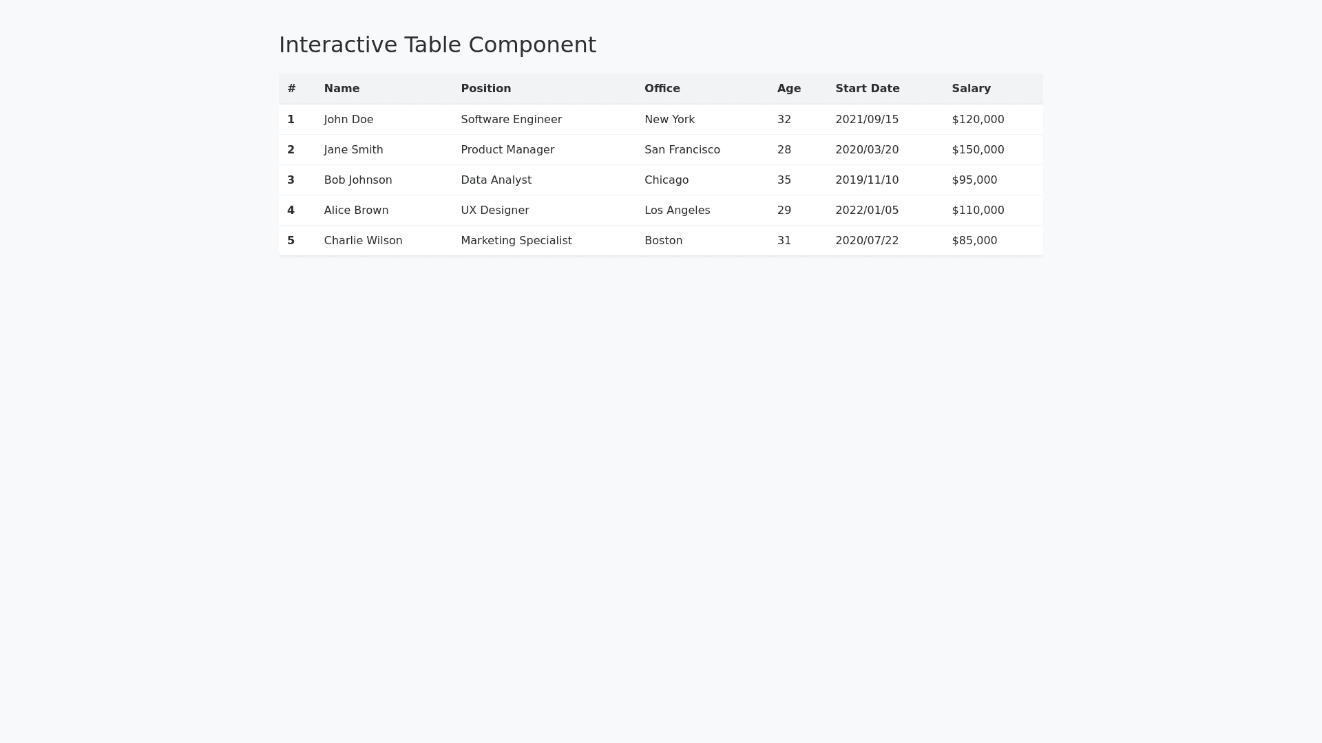 Component Preview