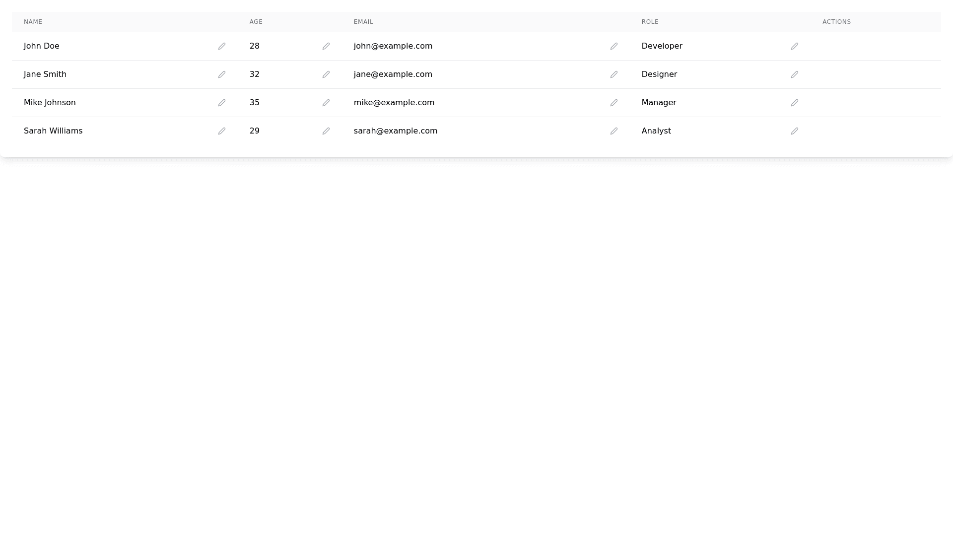 Component Preview